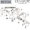 Bristan Design Utility Lever Bath Shower Mixer Spares